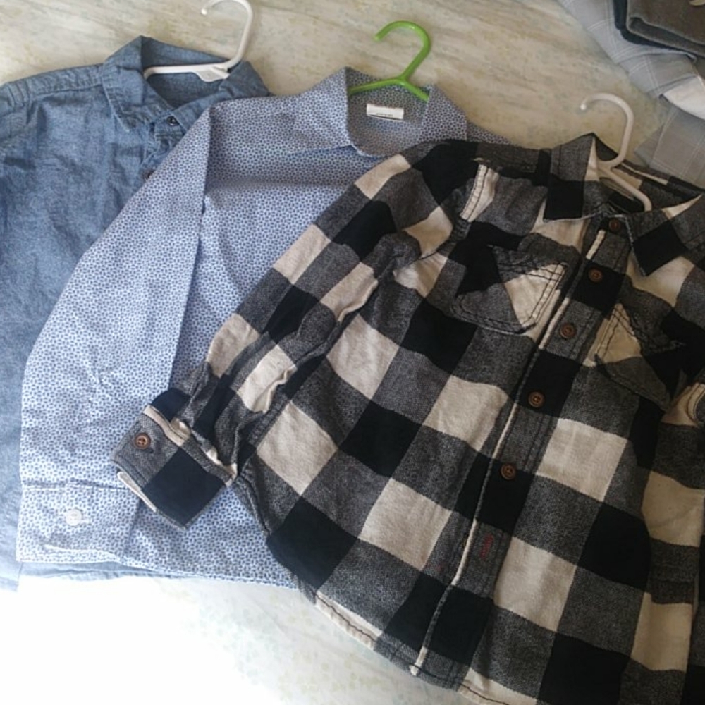 🎇3 button-down long sleeve shirt